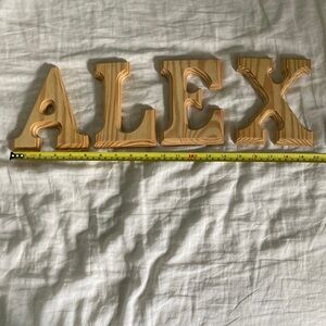 Wooden Letter Craft Decor ALEX